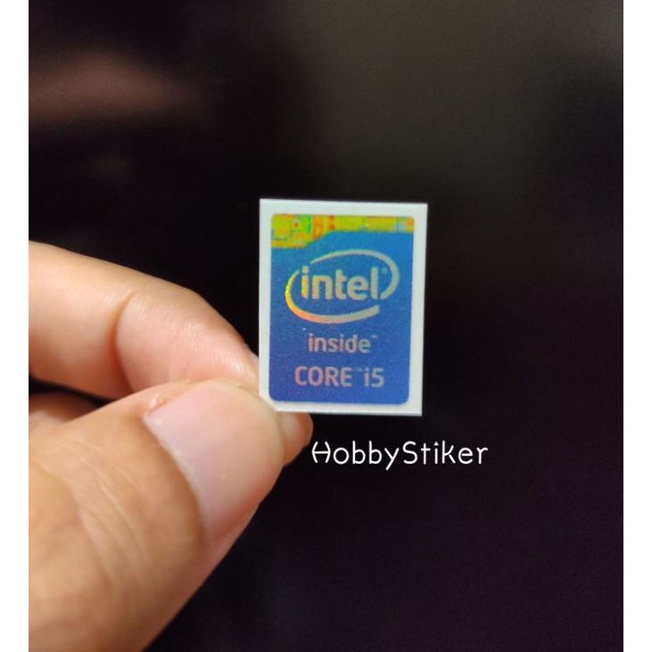Stiker core i5 biru untuk laptop notebook pc