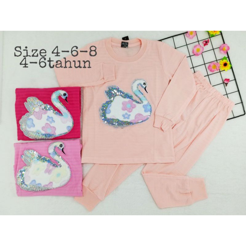 Ss#320 Setelan Anak Perempuan Size 4-6thn Model Za-ra Kids / Piyama Anak / Pakaian Anak Perempuan