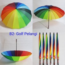 Payung Golf / Payung Jumbo Pelangi Rainbow