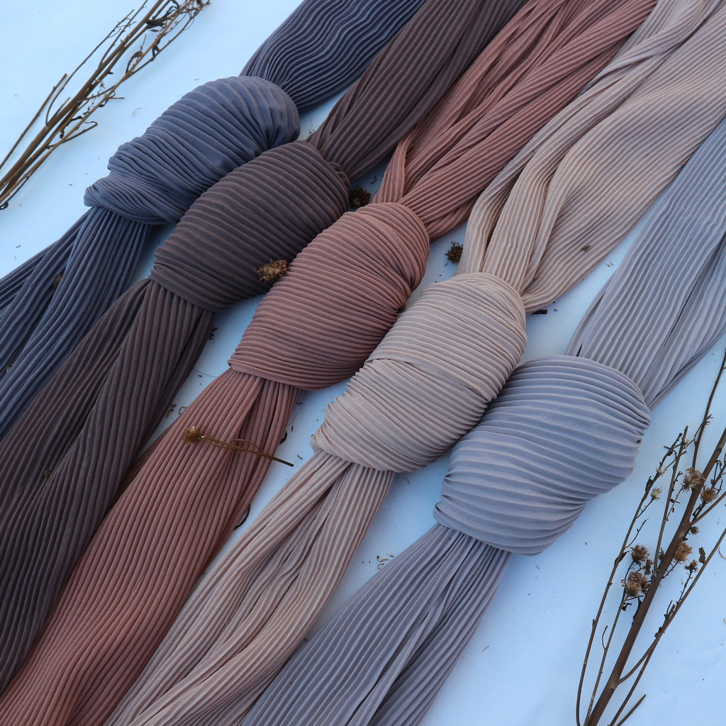[GROSIR] ALIZA Hijab Kerudung Pashmina Plisket Ceruty Baby Doll  Termurah