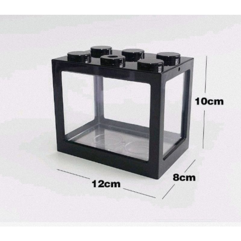 Akuarium mini Ikan Cupang Dengan Lampu Aquarium Mini Ikan Cupang guppy LED