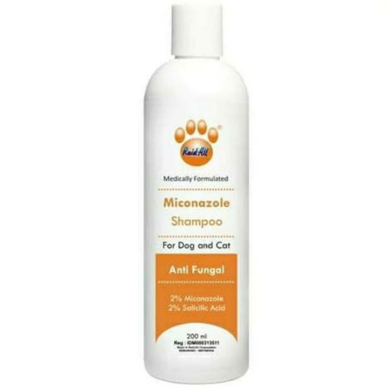 Shampoo Kucing Anjing Anti Jamur Miconazole 200ML Raid All