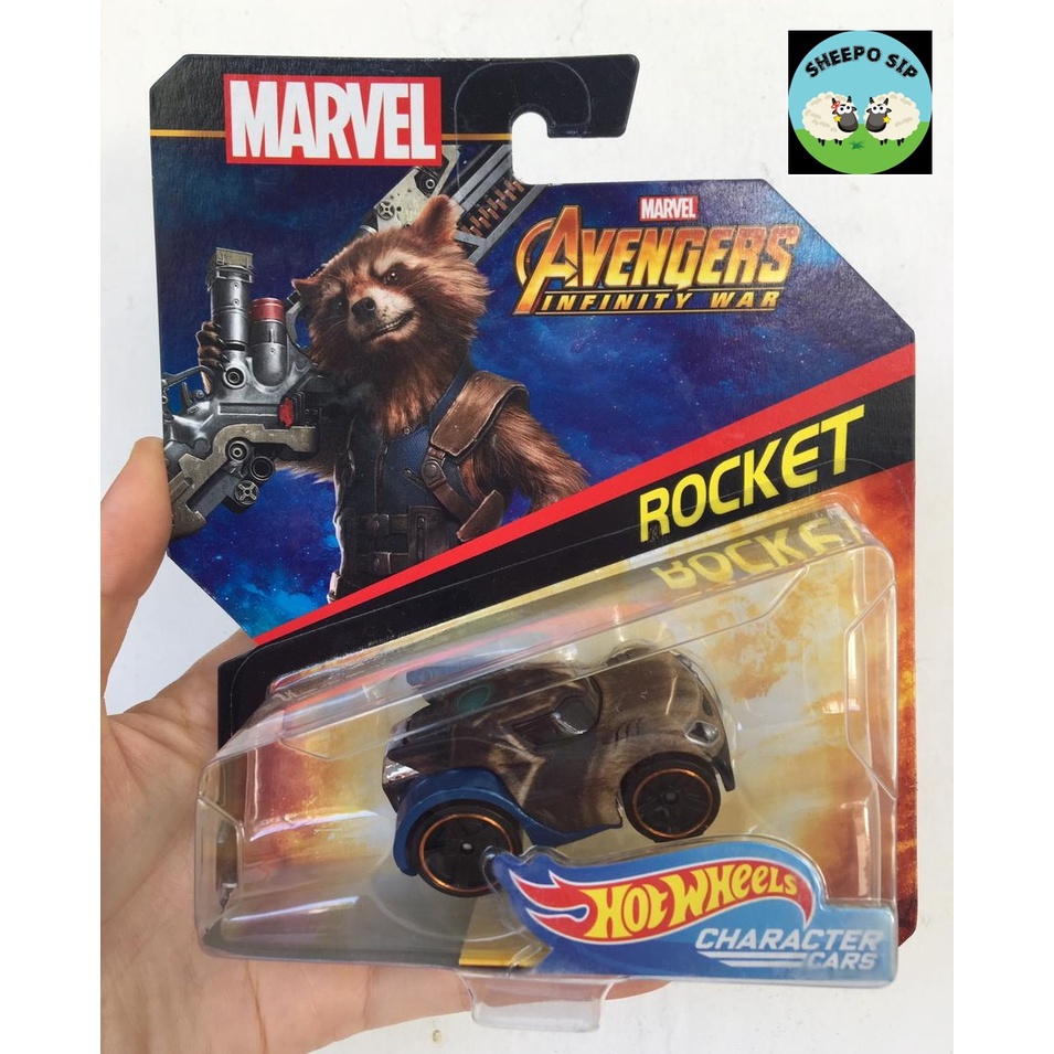 HOT WHEELS MARVEL AVENGERS INFINITY WAR - HOT WHEELS CHARACTER CAR - HOT WHEELS ROCKET MURAH