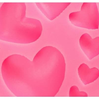 3D Silicon Mold Fondant Cake Decoration - 7 Size Heart