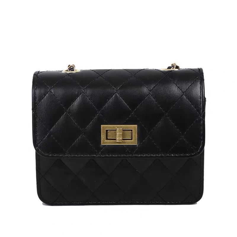 FT05 NEW classic CHA*NEL bag tas Handbag Purse black flap iconic klasik bahu selempang