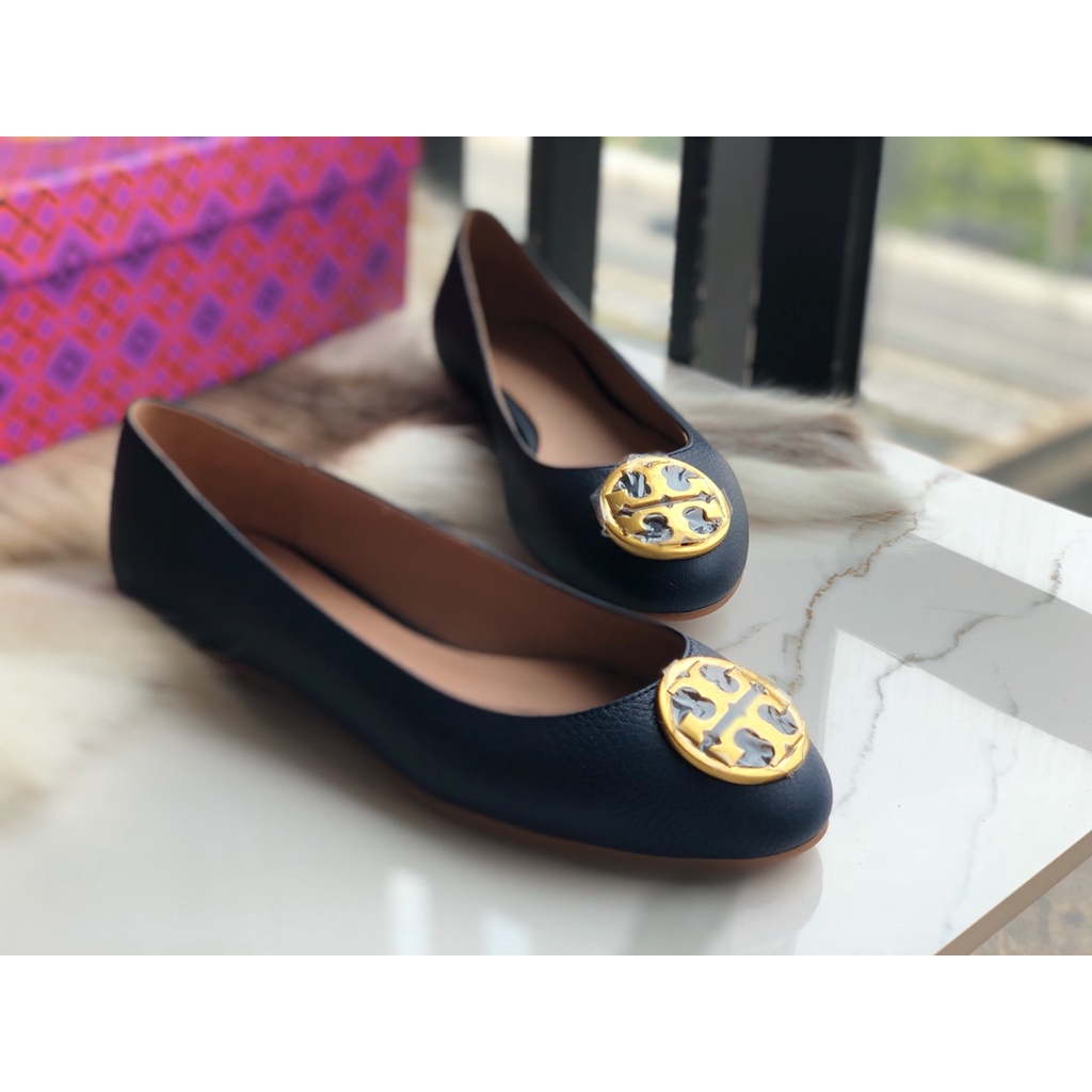 STB33-03  Original TB Navy blue   Original Women's Classic Flat Shoes Fashion Shoes Leather Shoes   xie  STB33-03
