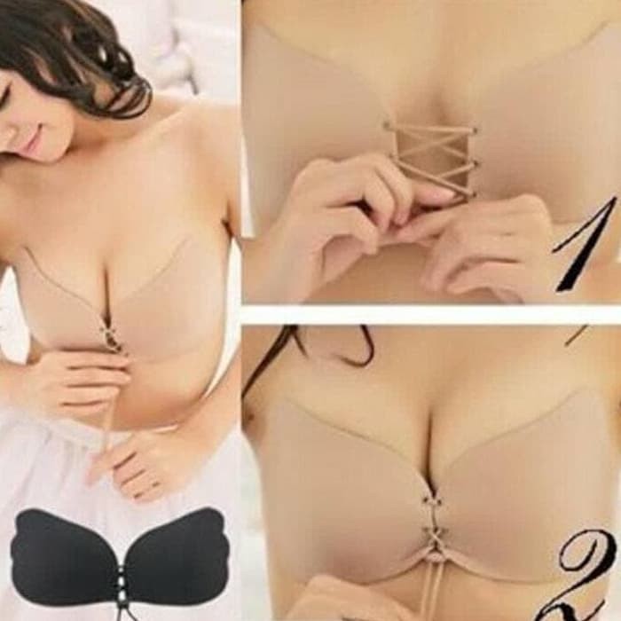 ( 1 kg bisa memuat 13 pcs ) Wings Bra Push Up Angel - Strapless  - Wing BH Tempel - Party - Backless