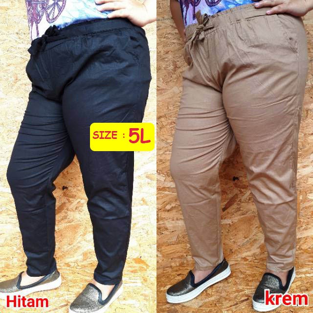 SUPER JUMBO  5L BAGGY  NOBY PANTS  Basic Pants  Celana  