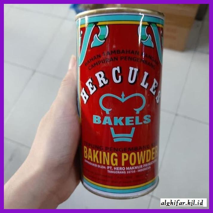 

Redwop-Gnikab- Hercules Double Acting Baking Powder 450Gr -Hallall.