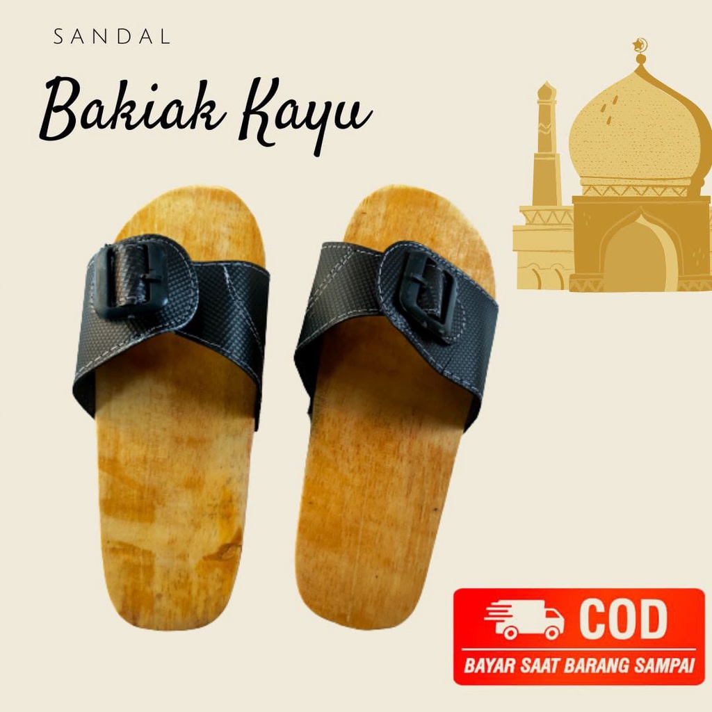 sandal wudhu bakiak sandal kayu bakiak sendal wudhu kayu sendal wudhu kayu bakiak tradisional