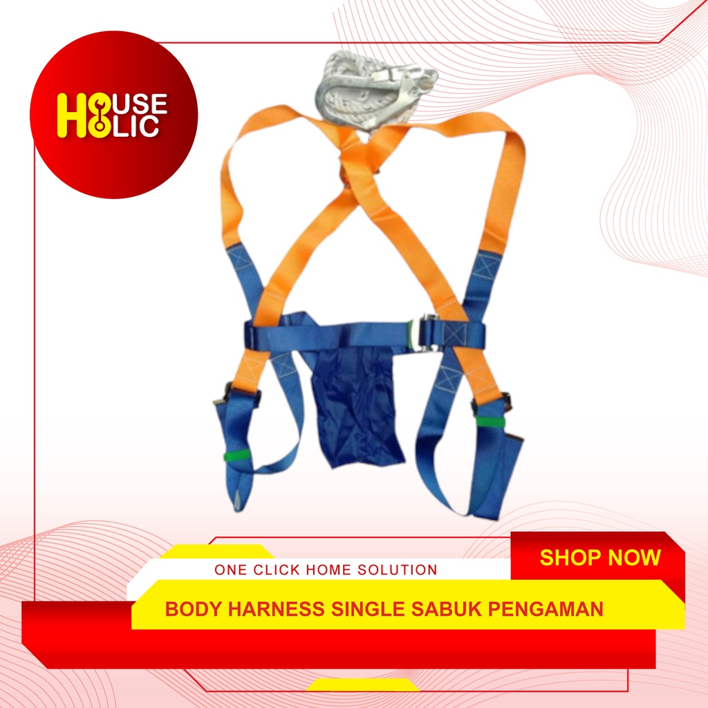 Full Body Harness SINGLE Hook / Sabuk Pengaman / Safety Belt / Harnes