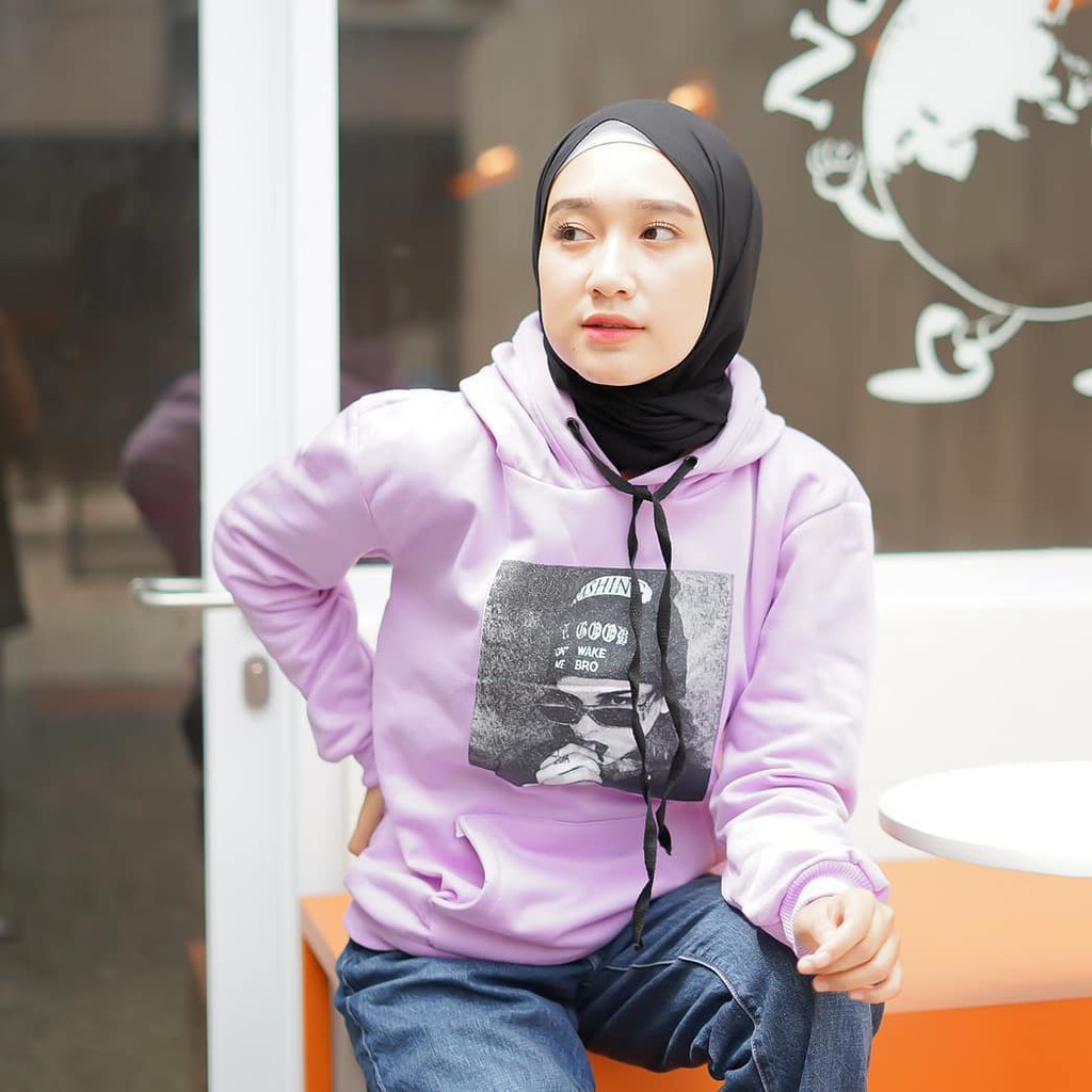 Hoodie Wanita MOMEN GIRL Purple / Hoodie Cewek MOMEN GIRL Purple / Pullover Hoodie MOMEN GIRL Purple