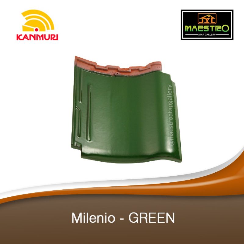 Genteng Kanmuri Milenio Green