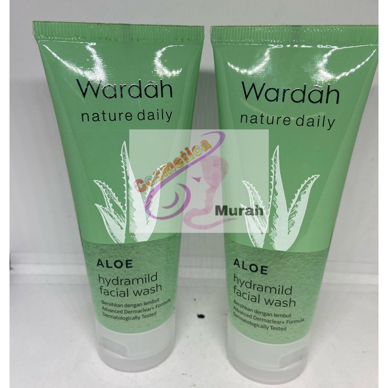 Wardah nature daily aloe facial wash / sabun cuci muka wardah hydramild