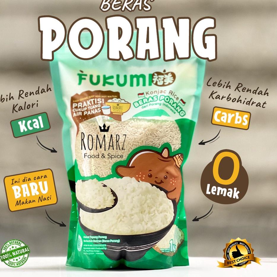 

Special - FUKUMI Beras Porang 1kg - Shirataki/Konjac Rice 팝