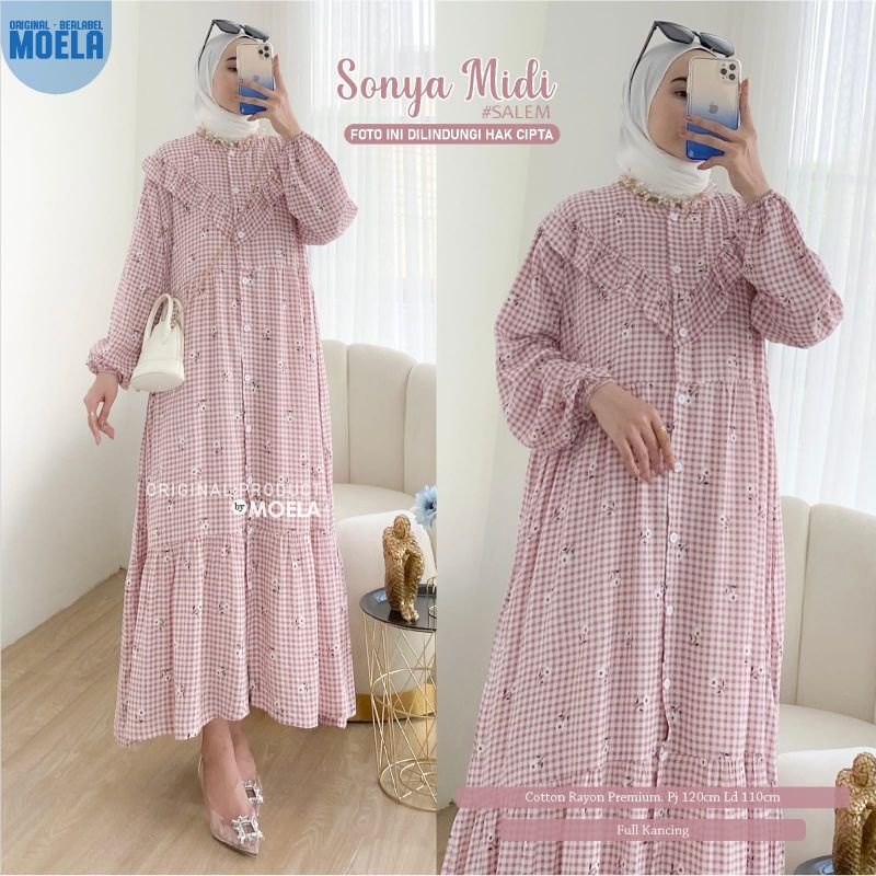 SONYA MIDI DRESS BY MOELA