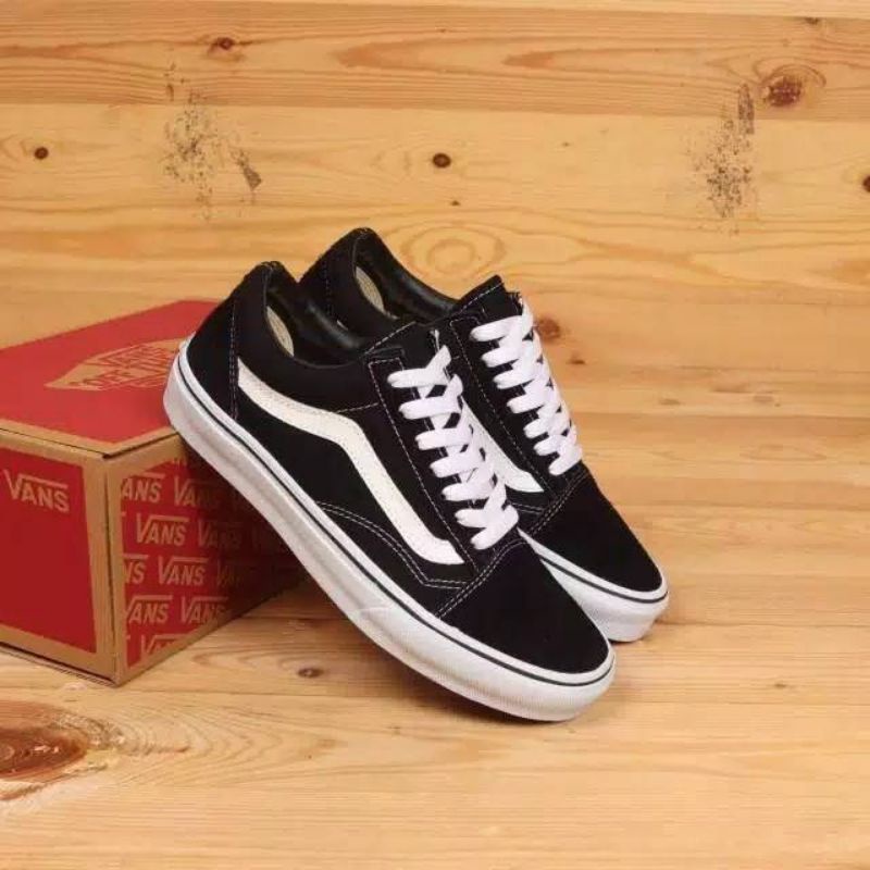 sepatu vans os bw tali sepatu sekolah sepatu autentik clasik