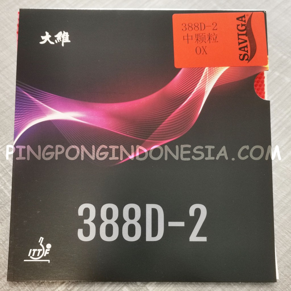 Dawei 388 D-2 OX - Karet Bintik Bertahan Panjang Long Pips 388D 388D2 D2