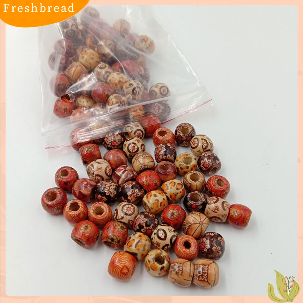 Terlaris Natural Wooden Round Loose Beads for DIY Jewelry Making Necklace Bracelet Craft