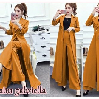 BAJU SETELAN WANITA DEWASA LENGAN PANJANG CEWEK MODIS TERBARU KEKINIAN + Size FIT L