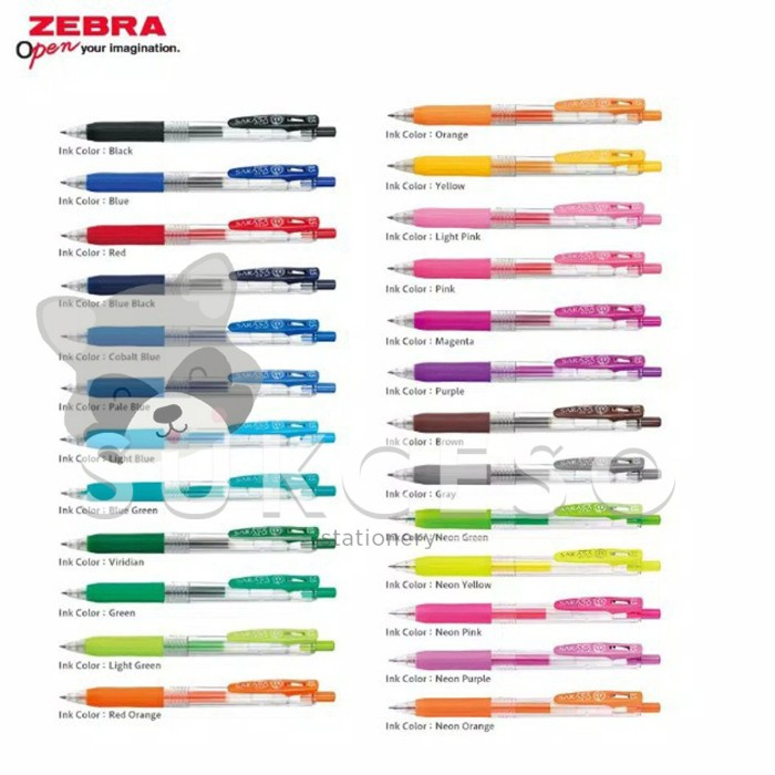 

PROMO Zebra Sarasa Clip 0.5mm / Pulpen Gel Warna Lucu Murah Berkualitas - Green