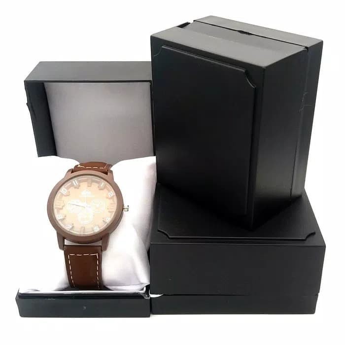 BOX JAM TANGAN KOTAK PLASTIK HITAM TEMPAT JAM TANGAN MURAH