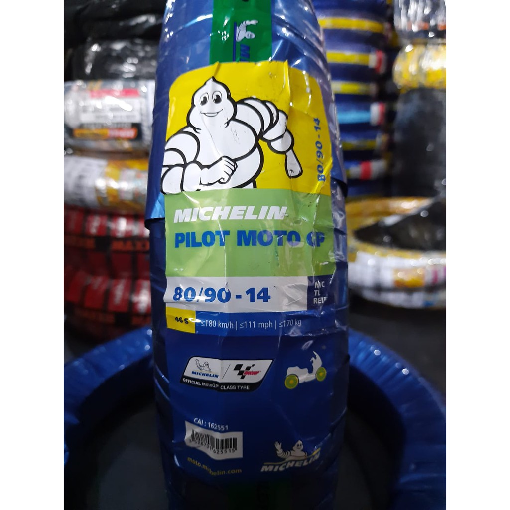 ( RING 14 ) MICHELIN PILOT MOTO GP 80 90 14 MICHELIN THAILAND ORIGINAL TUBELESS FREE PENTIL