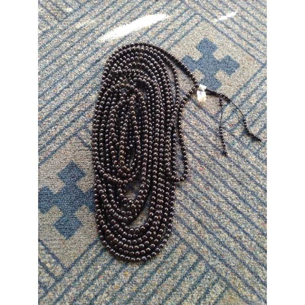 tasbih kokka polos hitam 1000 butir ukuran  6 7 8 9 10 mm