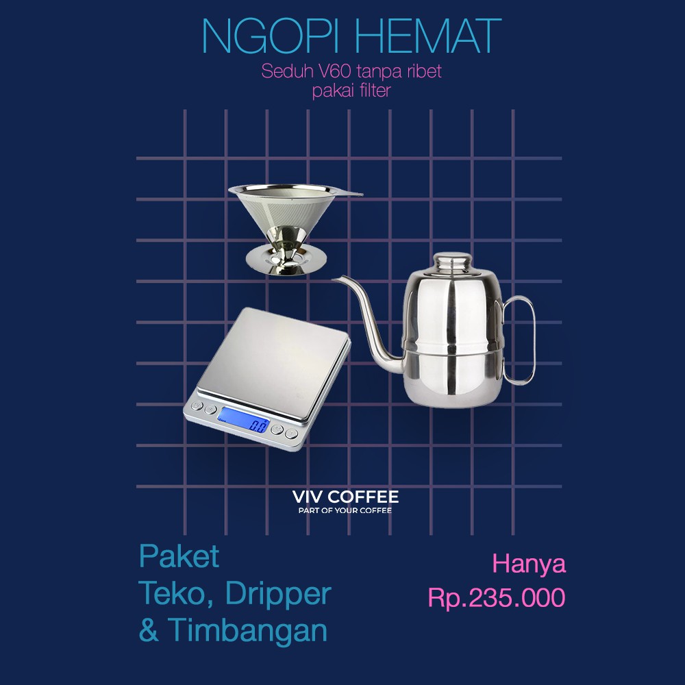 Coffee Maker V60 Pour Over Set / Alat kopi / Paket Alat Kopi Murah