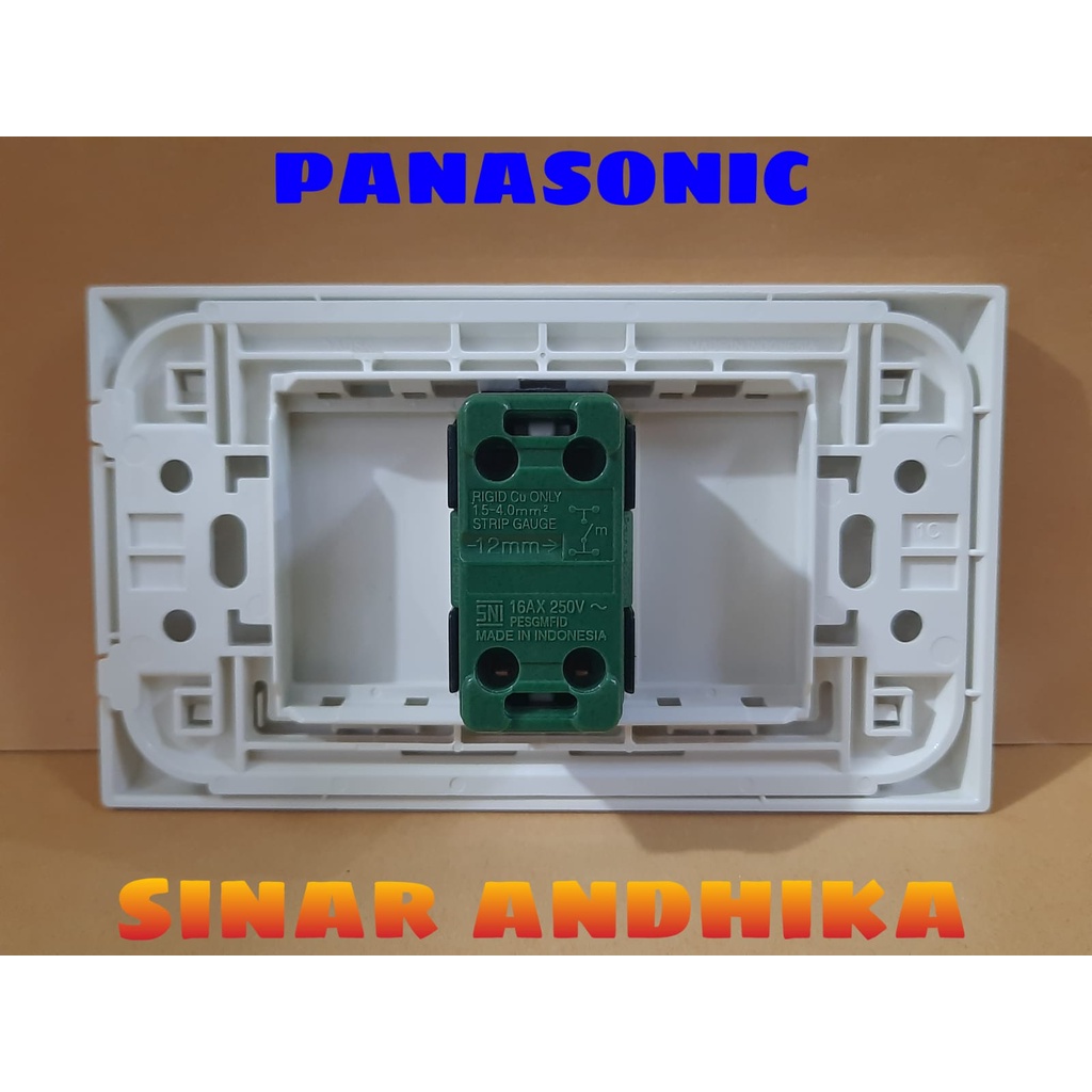 Saklar Single Panasonic Kecil Putih Type A Mode Wehj6801+Wehj5531