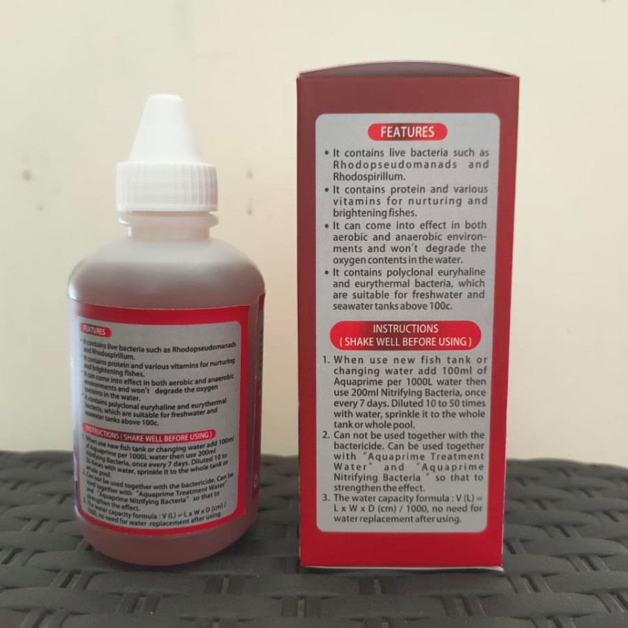 AQUAPRIME NITRIFYING BACTERIA 100 ML  - Vitamin dan Probiotik Ikan Hias