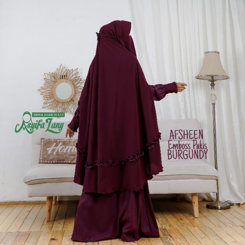 Afsheen Set | Gamis Wolfis | Gamis Murah| Gamis Syar'i