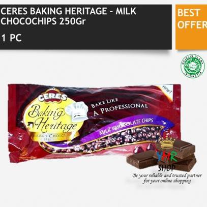 

FLASH SALE Ceres Baking Heritage Milk and Dark Choco Chips 250Gr - Choco Chip