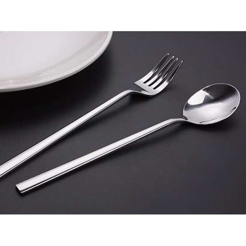 Sendok Garpu Korea / Alat Makan Sujeo Korean Spoon Fork Set Stainless