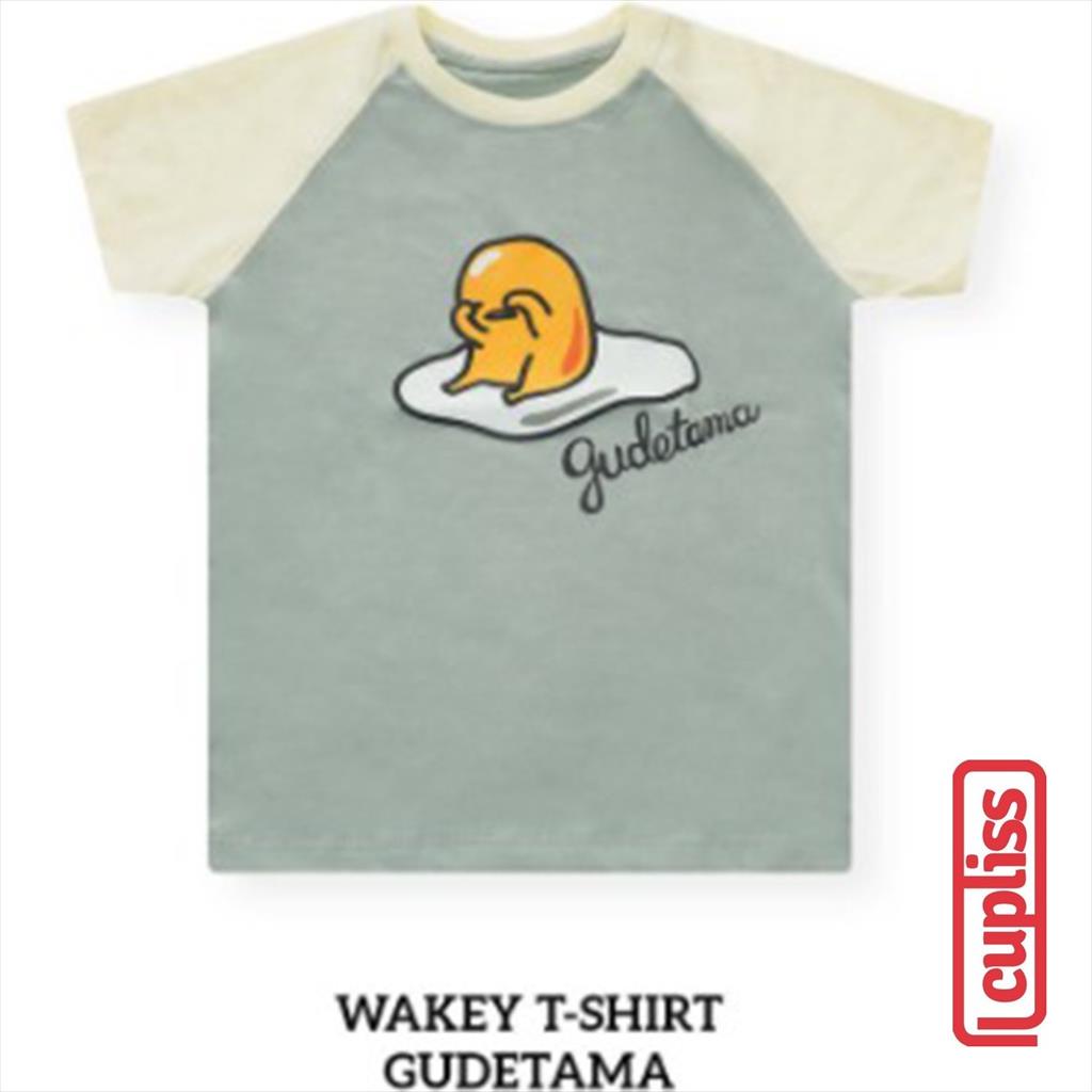 Wakey Little Palmerhaus T-Shirt Gudetama Kaos Anak