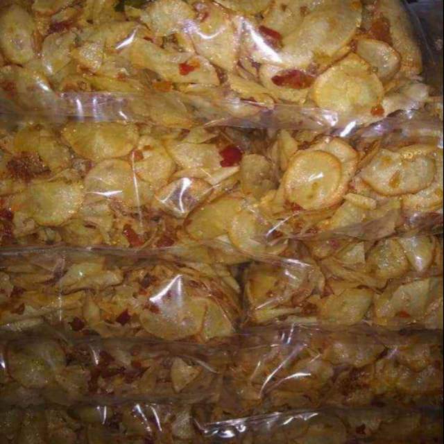 

Keripik singkong pedas manis