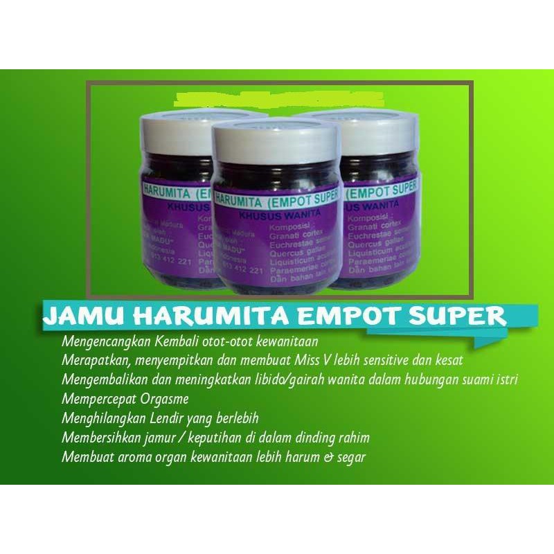 

JAMU EMPOT EMPOT SUPER HARUMITA : RAMUAN TRADISIONAL EMPOT AYAM MADURA KHUSUS WANITA