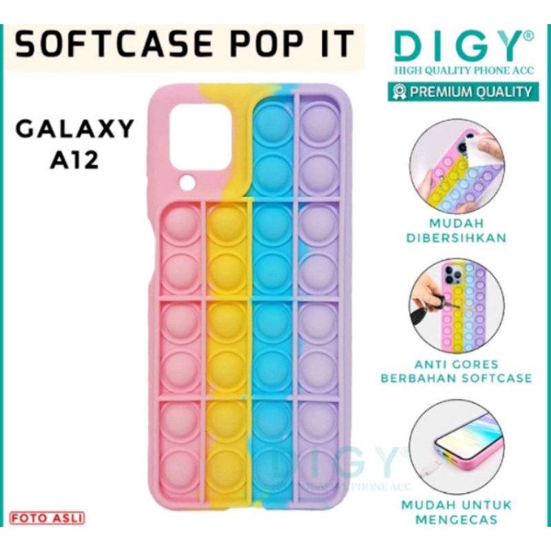 Case POP IT Samsung M12/A12 SoftCase POP IT 3D Polos