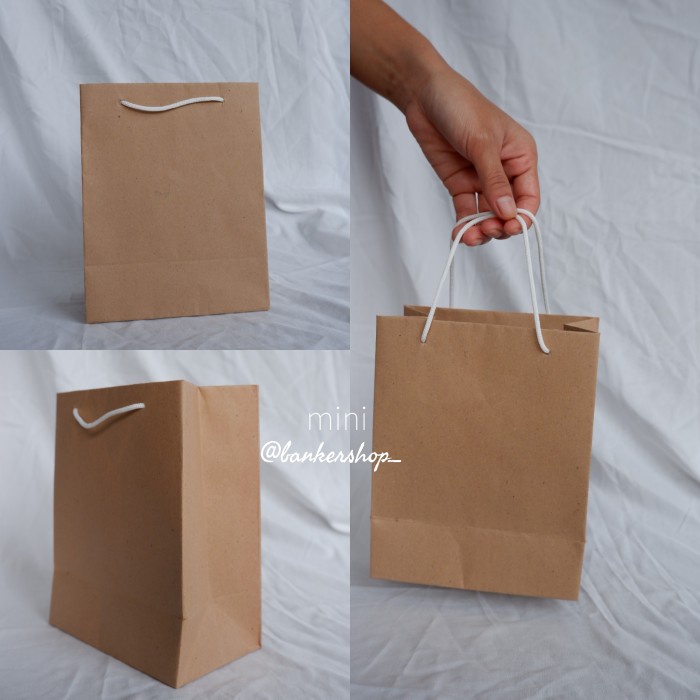 

PROMO paperbag coklat / paperbag polos / paperbag craft (Mini)