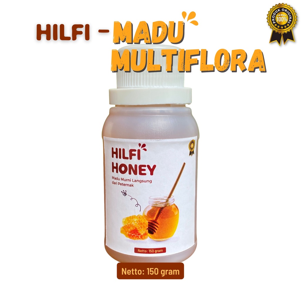 

Madu Murni / Madu Multiflora Murni / Hilfi Honey Bonus Sendok Kayu 150 gram