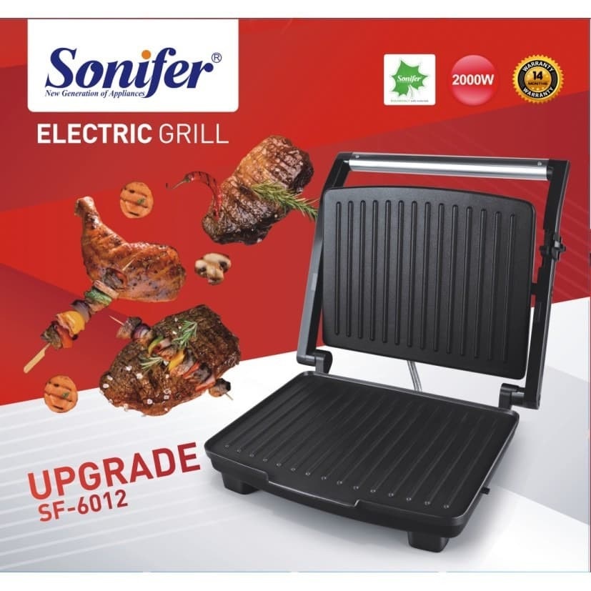 Sonifer SF-6012 BBQ GRILL ELEKTRIK Listrik Steak Sandwich Panggangan SONIFER