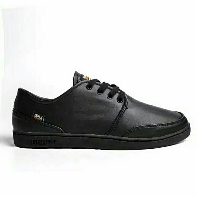 Sepatu Geoff Max Authentic Leather All Black