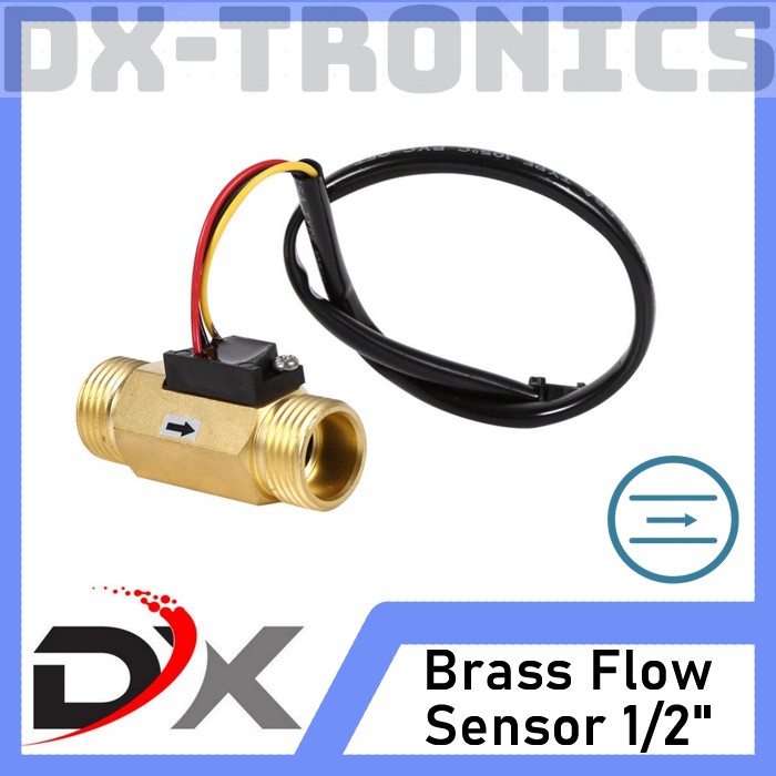 Water Flow Sensor Brass 1/2&quot; Flow Sensor Kuningan Aliran Air 1-30L/m