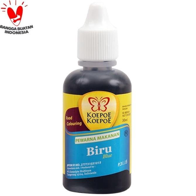 

PEWARNA BIRU 30 ML KOEPOE KOEPOE - PEWARNA MAKANAN BERGARANSI Kode 989