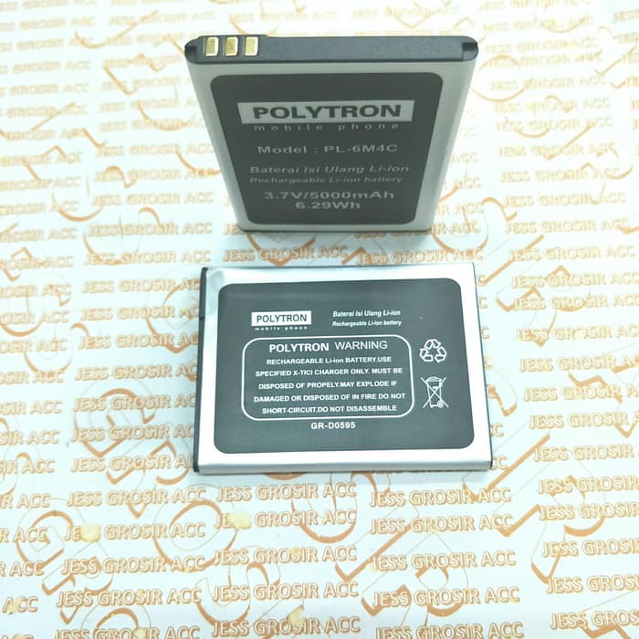 Baterai Battery Double Power Polytron Rocket R3 R2407 PL-6M4C PL-604