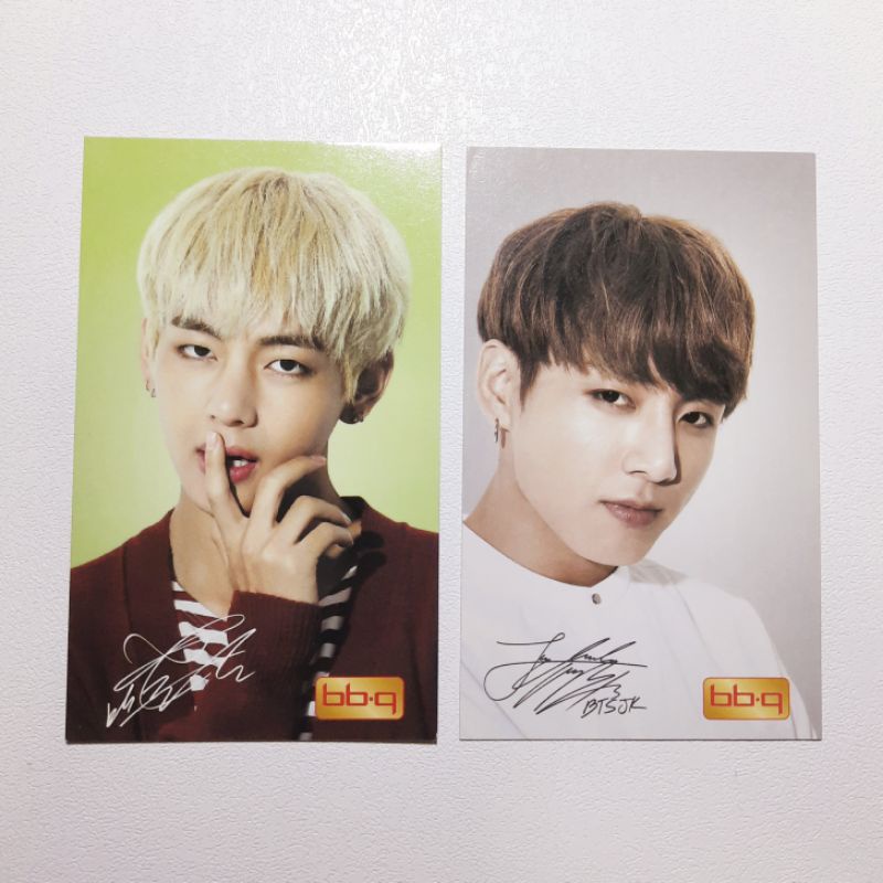 (DPT 2) Photocard PC Taehyung Jungkook V JK BBQ Chicken BTS Taekook