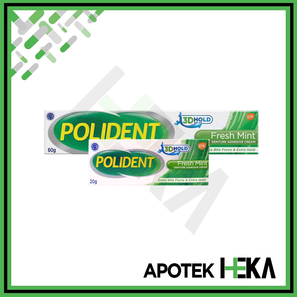 Polident Fresh Mint - Lem Perekat Gigi Palsu (SEMARANG)