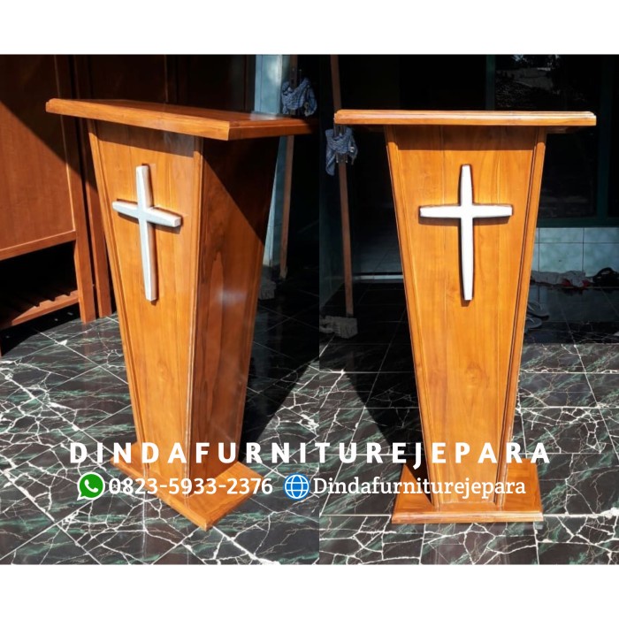 PODIUM GEREJA - MIMBAR PODIUM GEREJA SALIB - PODIUM MIMBAR GEREJA
