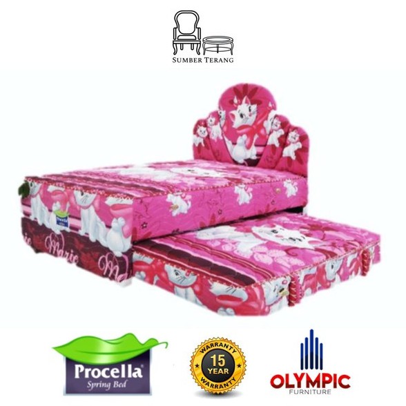 Kasur Springbed Sorong Procella Karakter Marie the Cat / Kasur Anak