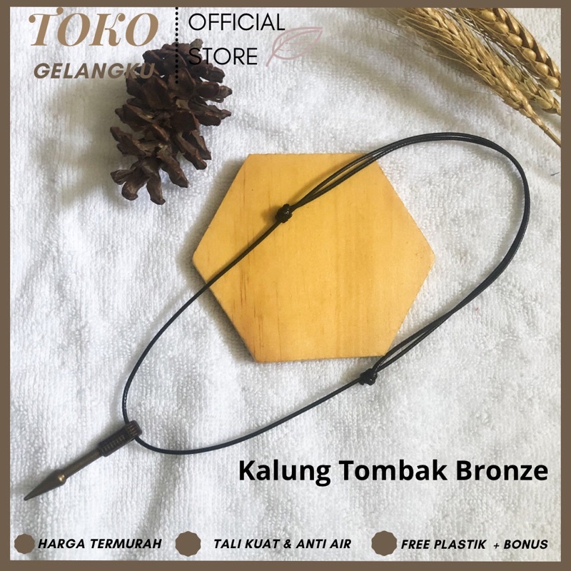 Kalung Tombakk Bronze / Kalung Tali Pria Wanita Keren Kece hits